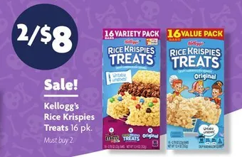 Family Dollar Kellogg's rice krispies treats offer