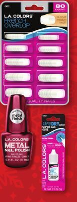 Family Dollar L. a. colors nail polish. 44 oz., nail glue, or nail tips 80 ct offer