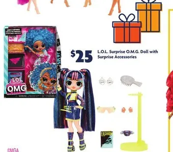 Family Dollar L. o. l. surprise o. m. g. doll with surprise accessories offer