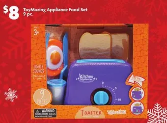 Family Dollar Toymazing appliance food set offer