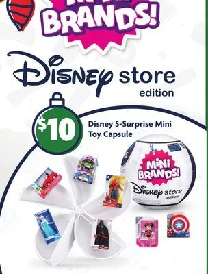 Family Dollar Disney 5 -surprise mini toy capsule offer