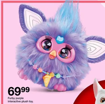 Target Furby purple interactive plush toy offer