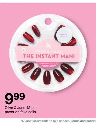 Target Olive & june 42-ct. press-on fake nails offer