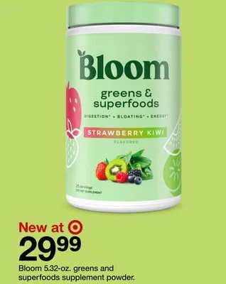Target Bloom 5.32 - oz. greens and superfoods supplement powder offer