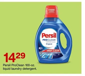 Target Persil proclean 100-oz. liquid laundry detergent offer