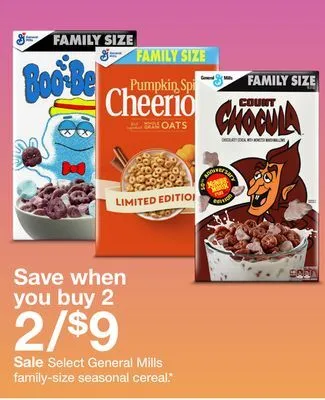 Target Select general mills family-size seasonal cereal offer