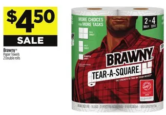 Dollar General Brawny paper towels offer