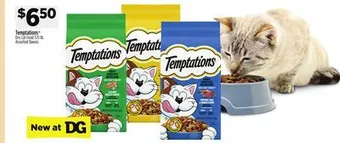 Dollar General Temptations dry cat food offer