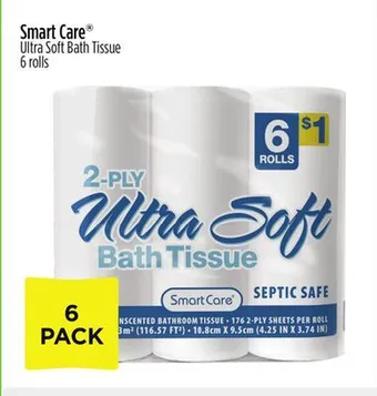 Dollar General Smart care ultra soft bath tissue offer
