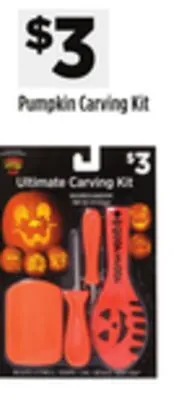 Dollar General Pumpkin carving kit offer