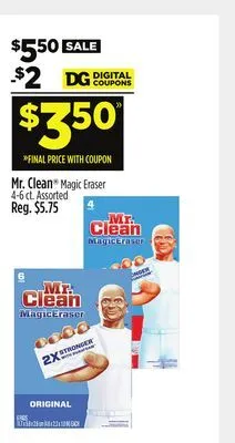 Dollar General Mr. clean magic eraser offer
