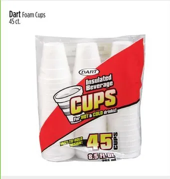 Dollar General Dart foam cups offer