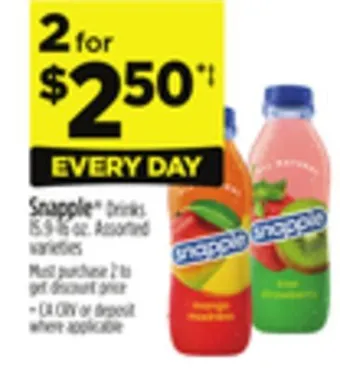 Dollar General Snapple offer