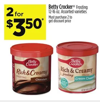 Dollar General Betty crocker frosting offer