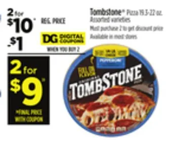 Dollar General Tombstone pizza offer