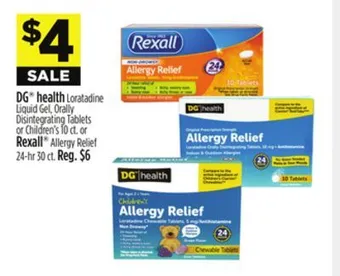 Dollar General Dg health offer