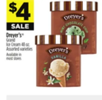 Dollar General Dreyer's grand ice cream offer