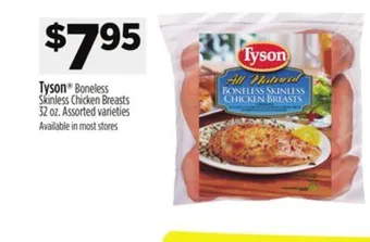 Dollar General Tyson boneless skinless chicken breasts offer
