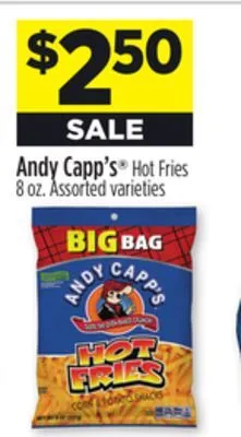 Dollar General Andy capp's hot fries offer
