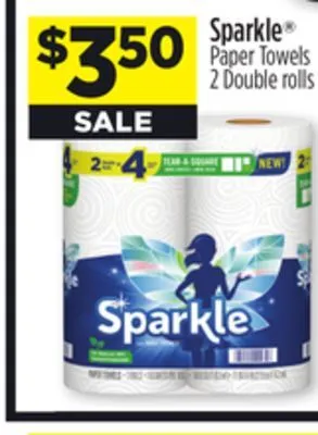 Dollar General Sparkle paper towels offer