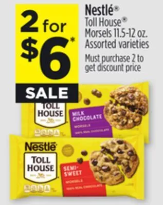Dollar General Nestle toll house morsels offer