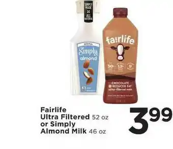 Fairlife Ultra Filtered Or Simply Almond Milk