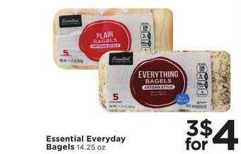 Cub Foods Essential Everyday Bagels offer