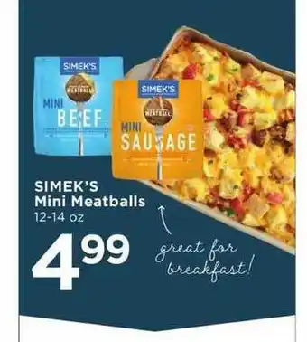 Cub Foods Simek's Mini Meatballs offer