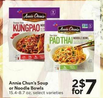 Cub Foods Annie Chun's Soup Or Noodle Bowls offer