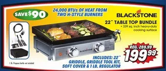 Big 5 Blackstone 22 gas tabletop 2-burner griddle bundle offer