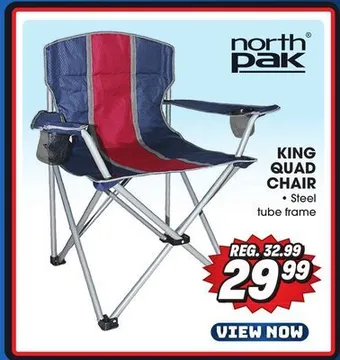 Big 5 North pak king quad chair offer
