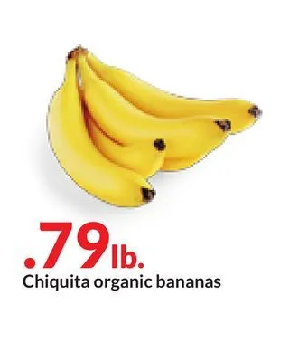Hy-Vee Chiquita organic bananas offer