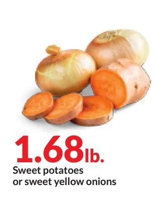 Hy-Vee Sweet potatoes or sweet yellow onions offer