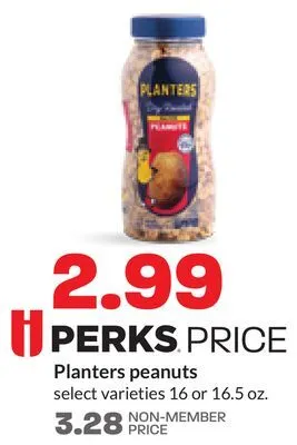 Hy-Vee Planters peanuts offer