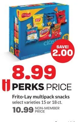 Hy-Vee Frito-lay multipack snacks offer