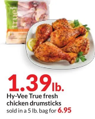 Hy-Vee Hy-vee true fresh chicken drumsticks offer