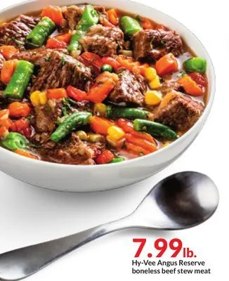 Hy-Vee Hy-vee angus reserve boneless beef stew meat offer