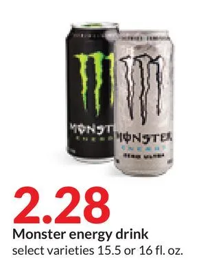 Hy-Vee Monster energy drink offer