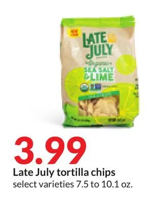 Hy-Vee Late july tortilla chips offer