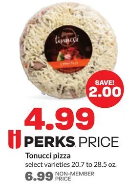 Hy-Vee Tonucci pizza offer