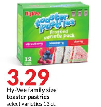 Hy-Vee Hy-vee family size toaster pastries offer