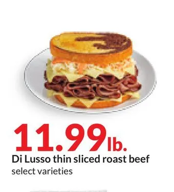Hy-Vee Di lusso thin sliced roast beef offer