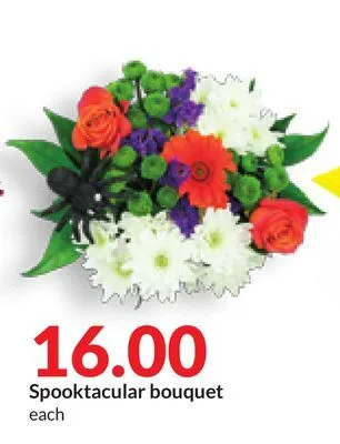 Hy-Vee Spooktacular bouquet offer