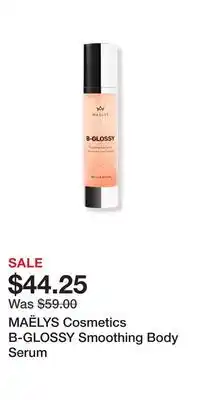 Ulta Beauty Maëlys cosmetics b-glossy smoothing body serum offer