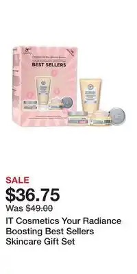 Ulta Beauty It cosmetics your radiance boosting best sellers skincare gift set offer