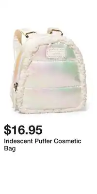 Bath & Body Works Iridescent puffer cosmetic bag offer
