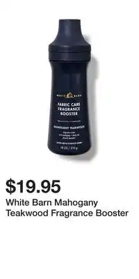 Bath & Body Works White barn mahogany teakwood fragrance booster offer