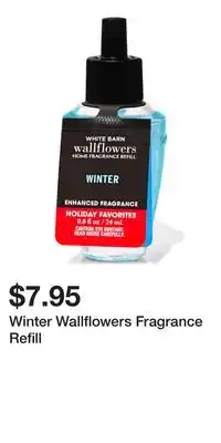Bath & Body Works Winter wallflowers fragrance refill offer