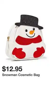 Bath & Body Works Snowman cosmetic bag offer
