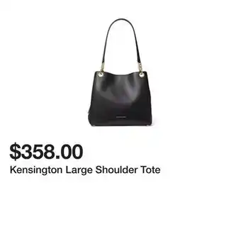 Belk Kensington large shoulder tote offer
